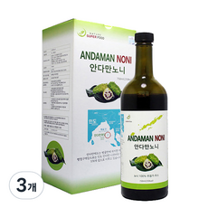 네이처릿 퓨어 안다만 노니주스 원액, 3개, 750ml