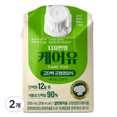 DesignMeal 圃美多 CareU 高蛋白均衡營養飲, 200ml, 2個