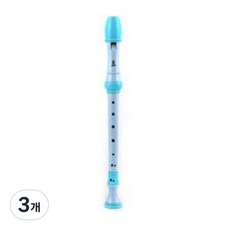 Berry Music 可分離式吹嘴德式直笛 + 保護盒套組 VAR-80G, 藍色, 3個