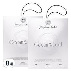 더클래스 퍼퓸 사쉐 차량용 방향제, 8개, 오션 우드