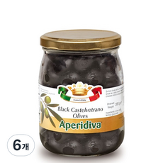 卡斯特爾維特拉諾黑橄欖, 350克, 6個