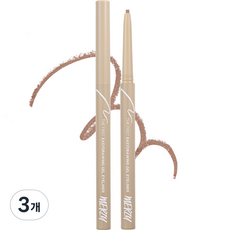 머지 더 퍼스트 이지드로잉 젤 아이라이너 0.14g, EG6 피칸, 3개