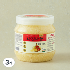가나 다진마늘 PET, 1kg, 3개