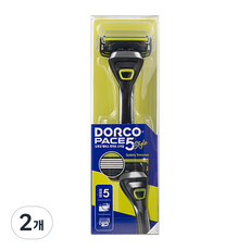 도루코 PACE5시스템 면도기, 2개, 1개입