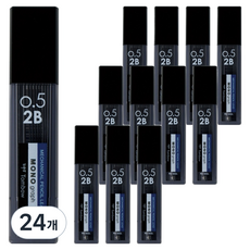 MONO 그래프 라이트 샤프심 2B 스탠다드, 24개, 0.5mm