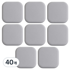 threeson 矽膠車門防撞保護墊, 灰色, 40個