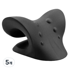 포근상점 경추 스트레칭 지압 관리용품 블랙, 5개