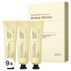 아브카 리치 퍼퓸 핸드크림 페어 앤 프리지아, 9개, 50ml