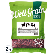 두보식품 웰그레인 적두 팥, 5kg, 2개