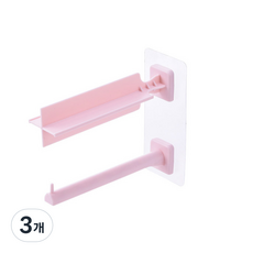 예은 옷걸이 빨래집게 정리대 2단, 핑크, 3개