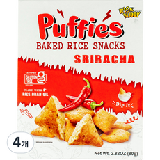 Wide Face Rice Buddy Sriracha 小狗焗飯零食, 80g, 4個
