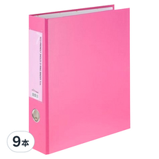 ECO Chungwoon 環保D型A4活頁夾 3孔 7cm, 粉紅色, 9本
