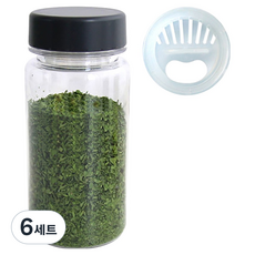 홈메이드 젖병소재 트라이탄 양념통 다크그레이 + 양조절캡 세트, 350ml, 6세트
