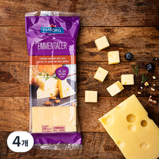 엠보그 에멘탈러 치즈, 200g, 1개입, 4개