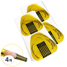 Lvia 美甲壓克力延甲紙模 50入, 金色, 4個