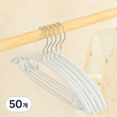 Back to Basics 兒童用防肩角針織防滑塗層衣架, 50個, 白色