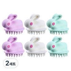 elive 柔軟頭皮按摩器 3款 x 2入組