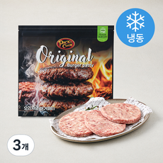 프랭크버거 오리지널 소고기 패티 (냉동), 800g, 3개
