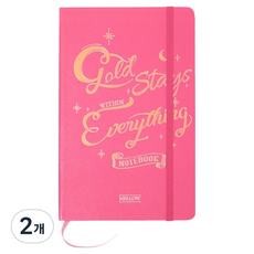 멜로우스토리 골드 스테이스 무선 다이어리, 핫핑크, 2개 핫핑크, 2개