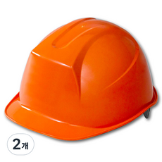 DONGMYUNG 建築工地 工地 頭部保護 安全帽 新款式, 2個, 橘色