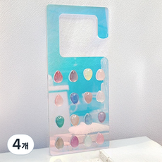 Funny nail 掛環式甲片展示板 大型, 極光, 4個