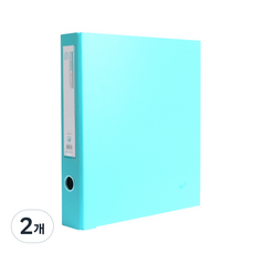 Alpha Modi D型環合紙活頁夾 3孔 AMD335 A4 5cm, 淺藍色, 2個