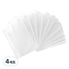 투영디자인 세로형 탑로더 10p, 투명, 4세트