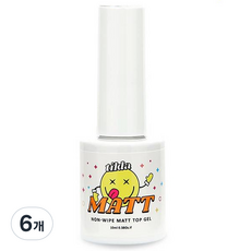 Tilda 凝膠指甲油 免擦拭霧面上層膠, 10ml, 6個