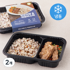 건강한끼 퀴노아밥 & 떡갈비스틱 (냉동), 250g, 2개