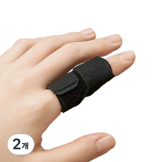 D&M 緊湊型手指護具 #110, 黑色, 2個