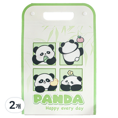 Hataesmall 簡約文件袋 2936, 熊貓, 2個