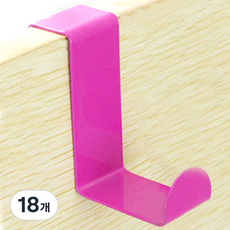 Block Mart 廚房多用途掛鉤工具架, 粉紅色, 18個