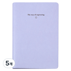 바이풀디자인 생각보관함 그리드 레터 v.4 노트, 05 스프링 라일락, 5개