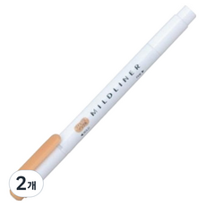 마일드라이너 형광펜 1.4mm / 4.0mm WKT7-M, 오렌지(WKT7-MOR), 2개