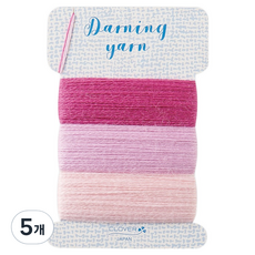 Clover 可樂牌 Clover 補綴線, 5個, 玫瑰色 57-586