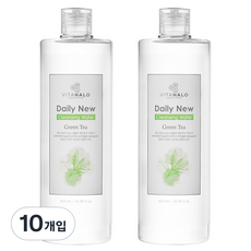 비타할로 데일리 뉴 제주 그린티 클렌징워터, 500ml, 10개