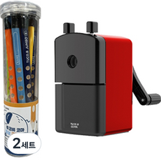 TUCO.B KOMA Jumbo 矯正鉛筆 B TC-P05 12入 + KOMA Jumbo鉛筆兩用削鉛筆機 紅色 TC-M1 套組, 隨機出貨(鉛筆), 紅色(削鉛筆機), 2套