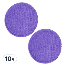 월드크린 원형 물걸레 패드 퍼플, 10개