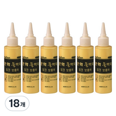 문화연필 더존 물백묵 잉크 보충액 리필 100ml, 노랑, 18개