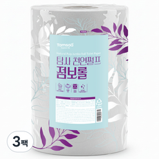 탐사 천연펄프 3겹 점보롤 화장지, 3팩, 4롤, 200m