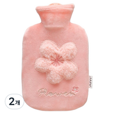 AIYI 愛藝電器 Everhouse 花卉保溫熱水袋 粉紅色 1L, 2個