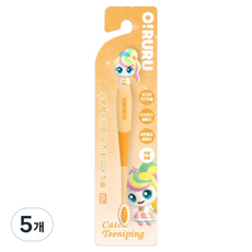 오루루 캐치티니핑 피규어 칫솔, 뽀니핑 옐로우, 1개입, 5개