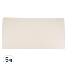 구스페리 가죽 키보드 마우스 장패드, 아이보리, 5개