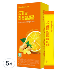 뉴트리원 유기농 레몬생강즙 14p, 280g, 5개