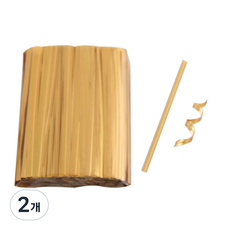 Inp 彩色長條束帶 8cm 1000入, 金色, 2個