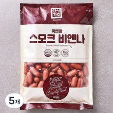 한성기업 쿡앤팜 스모크 비엔나, 1kg, 5개
