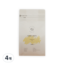 버블츄 버블바스 거품 입욕제 자몽, 600g, 4개