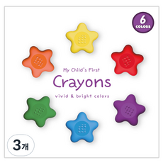 ARTMORE 幼兒用Stella彩色鉛筆蠟筆, 3個, 6色