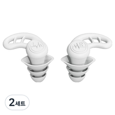 Veramang 睡眠防噪矽膠J型耳塞 2入組 白色, 2套