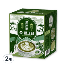 黑園堂 艾草奶茶沖泡粉, 15g, 10包, 2盒
